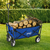 WÓZEK OGRODOWY NIEBIESKI SKŁADANY 116x54x90cm *3556