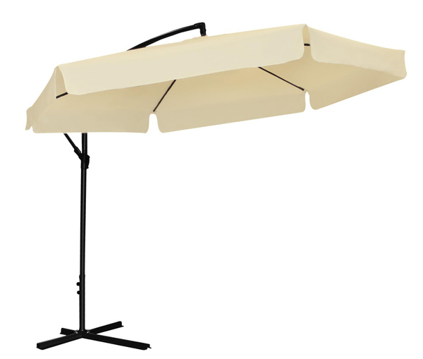 PARASOL OGRODOWY 3 M BEŻOWY "BANANA" Z POKROWCEM