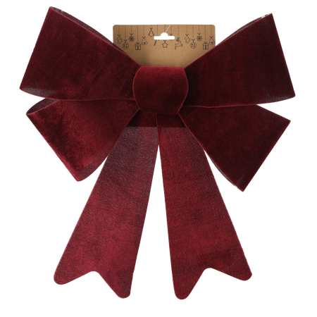 CHRISTMAS BOW BURGUNDY 36 x 51 CM