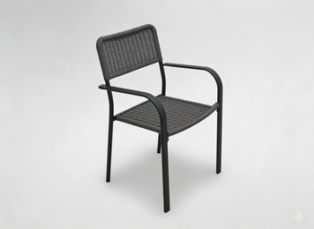 KRZESŁO OGRODOWE BRĄZOWE 60 x 55 x 82 CM