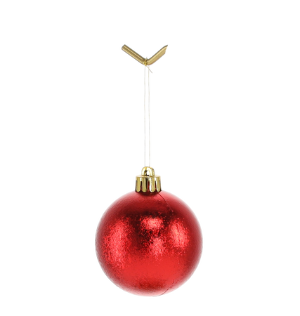 SET OF 24 BAUBLES 6 CM RED/GOLD/SILVER