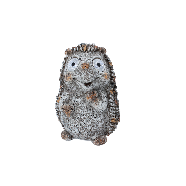 GARDEN FIGURINE - HEDGEHOG WITH GLOWING EYES 13 x 12 x 18,5 CM LED pack=4 pcs