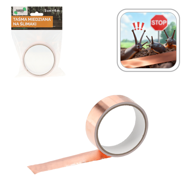 MEDENÁ PÁSKA NA SLIMÁKY 3 CM x 4 M *6551