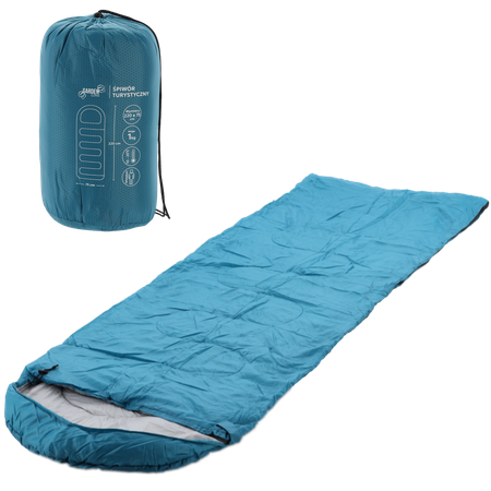 TOURIST SLEEPING BAG 220 x 75 CM DARK BLUE