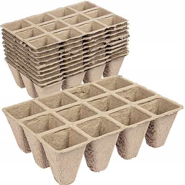 KPL.10 SZT PALETEK DONICZEK TORFOWYCH 15,5 x 11,5 x 5CM *8488