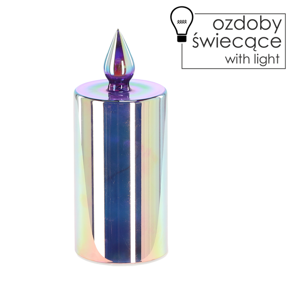 LAMPION LED - CANDLE ALBASTRĂ 8 x 19.7 CM *1785