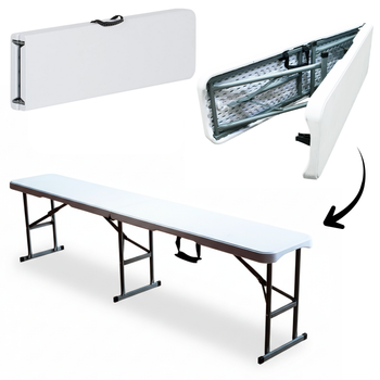 FOLDING CAMPING BENCH 180 X 28 X 43.5 CM