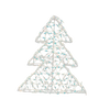 Vianočná ozdoba - LED stromček 30 cm irizujúci *6352