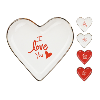 Heart-Shaped Plate 21.6X15.6X3.3CM*8723