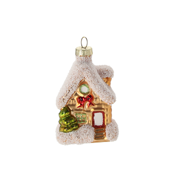 ORNAMENT DIN sticlă - CHATKA 5,6 x 5,1 x 8,3 CM ambalaj=6buc *4648