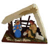 SMALL NATIVITY SCENE SNOWED
