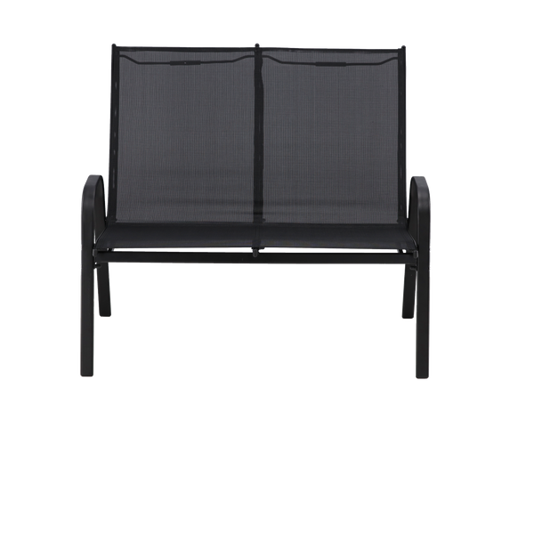 SET DE MOBILIER PENTRU GRĂDINĂ CU MASĂ - NEGRU*6397