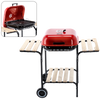 AMERICAN CHARCOAL BBQ WITH SIDE SHELVES AND WHEELS 96 x 45 x 75 CM