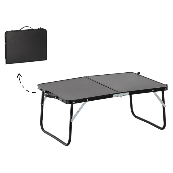 STOLIK TURYSTYCZNY SKŁADANY CZARNY 60x40x26,5 CM *3248