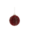 SET OF 7 CHRISTMAS TREE DECORATIONS DARK RED 29 x 29 x 9,5 CM