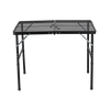 TOURIST FOLDING TABLE BLACK 90 x 60 x 40/70 CM