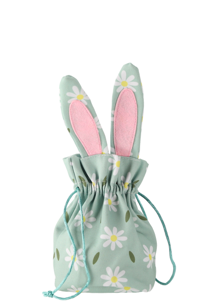 VELIKONOČNÍ KOŠÍK 15,5 x 26 CM S UŠIMA ZAJÍCE MIX 3 VZORŮ *9038