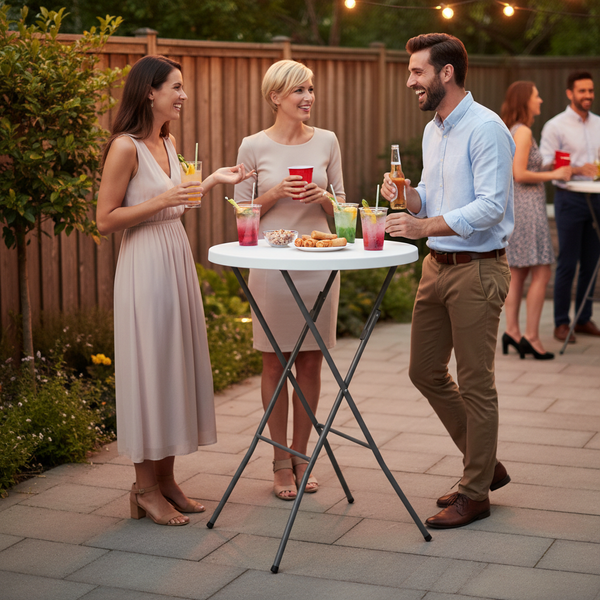 STÓŁ TURYSTYCZNY/CATERINGOWY SKŁADANY dia80 x 110 CM OKRĄGŁY