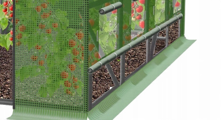 ZÁHRADNÝ FOLIOVÝ TUNEL 4 SEGMENTOVÝ 6 x 3 x 2 M ZELENÝ S MOŽNOSŤOU DODATOČNEJ VENTILÁCIE *3934
