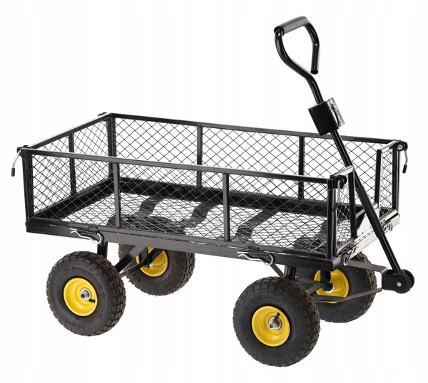 WÓZEK OGRODOWY DWUFUNKCYJNY CZARNY