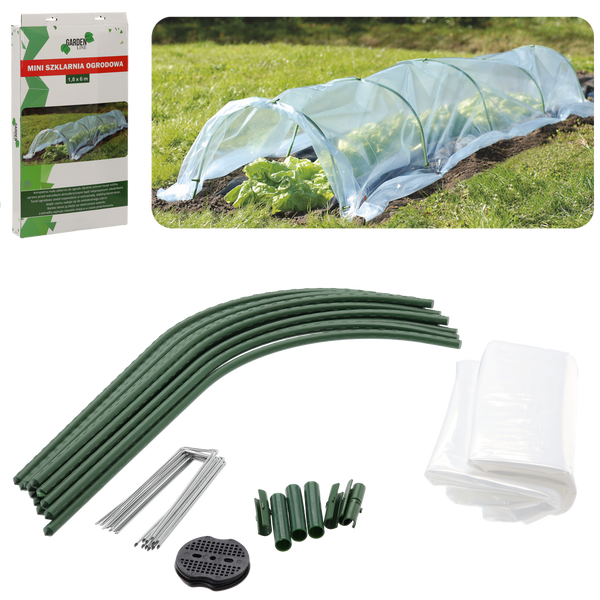 MINI GARDEN GREENHOUSE DIMENSION FOIL 1.8 X 6 M