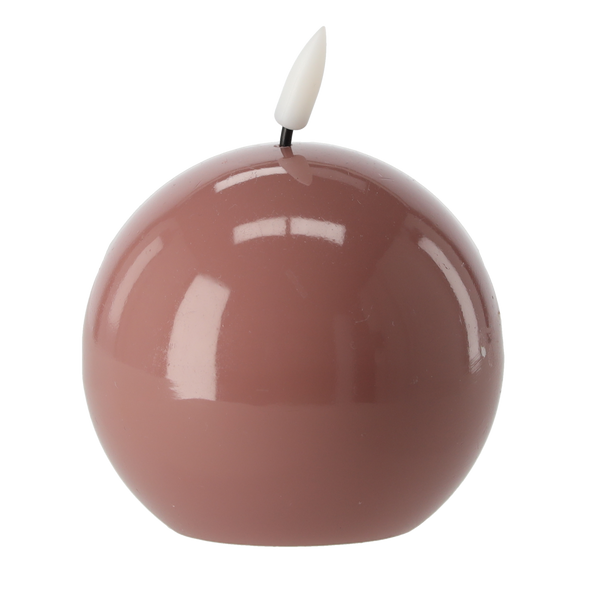 ŚWIECA WOSKOWA LED - BALL 8,5 x 8,5 CM MIX KOLOR *9317