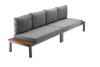 MODULAR ALUMINUM FURNITURE SET "BOHITO" - TABLE /WIM9865/ + 2 SOFAS /WIM9858 x2/
