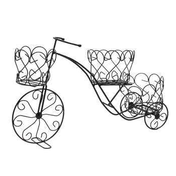 SUPORT PENTRU PLANTE BIKE 60,5 x 17,5 x 40 CM NEGRU *5092