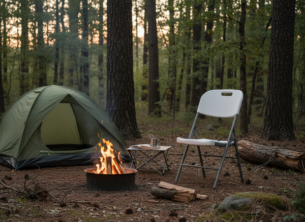 KRZESŁO TURYSTYCZNE/CATERINGOWE SKŁADANE 54 x 46 x 86 CM 