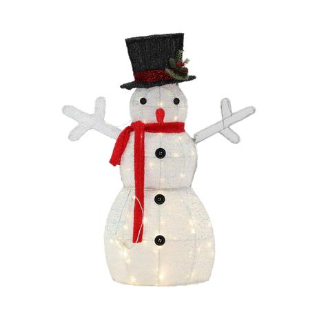 ORNAMENT DE CRĂCIUN - ZĂPADNIC LED 72 CM ALB *6277