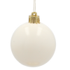 SET OF 30 ORNAMENTS 6 CM  IN TUBE CHAMPAGNE/GRAY/WHITE