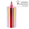 LANTERN LED - CANDLE RED 9 x 25 CM