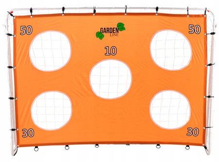 FUTBALOVÁ BRÁNA "CHAMPIONS" S MREŽOU A CIEĽOVOU PODLOŽKOU - 213 x 152 x 75 CM *3401