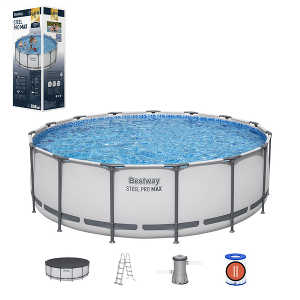 Steel Pro® MAX™ 15' x 48"/4.57m x 1.22m Pool Set