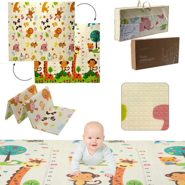 CRAWLING MAT 180x200x1 CM + HANDMADE BAG