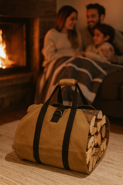 CANVAS FIREWOOD CARRY BAG