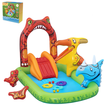 Bestway 7'11" x 55" x 54"/2.41m x 1.40m x 1.37m Jurassic Splash Play Center