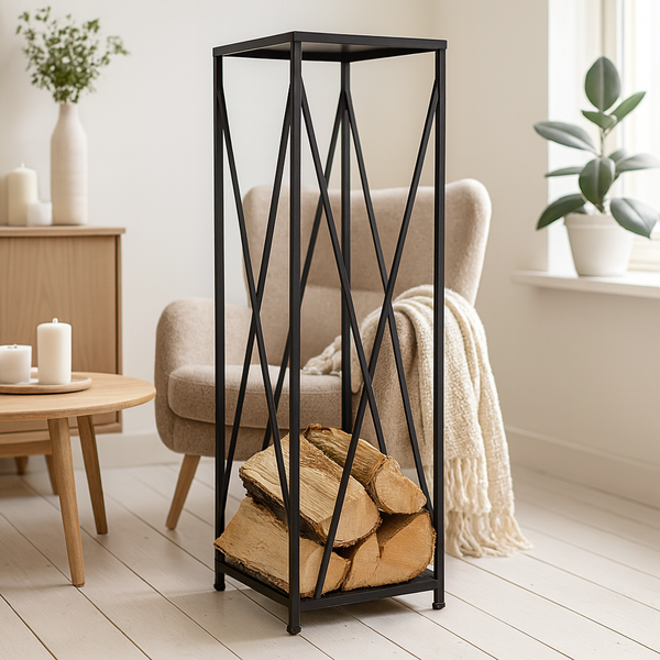 LOG HOLDER BLACK L13,5"