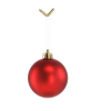 SET OF 12 BAUBLES 6 CM RED/GOLD/SILVER