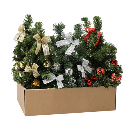 BRAZI DECORATIVI DE CRĂCIUN 10 LED 40 CM MIX DE CULORI disp=6buc *0295