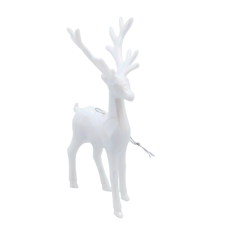 CHRISTMAS TREE DECORATION ELK OPALESCENT 9 x 15 CM
