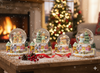 CHRISTMAS SNOW GLOBE - GINGERBREAD TOWN 5 x 5 x 7.5 CM MIX DESIGNS disp=12pcs *5706