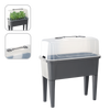 GREENHOUSE TABLE WITH LID 76 x 38 x 83 CM GREY
