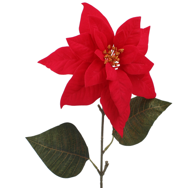 ARTIFICIAL FLOWER - POINSETTIA 65 CM RED
