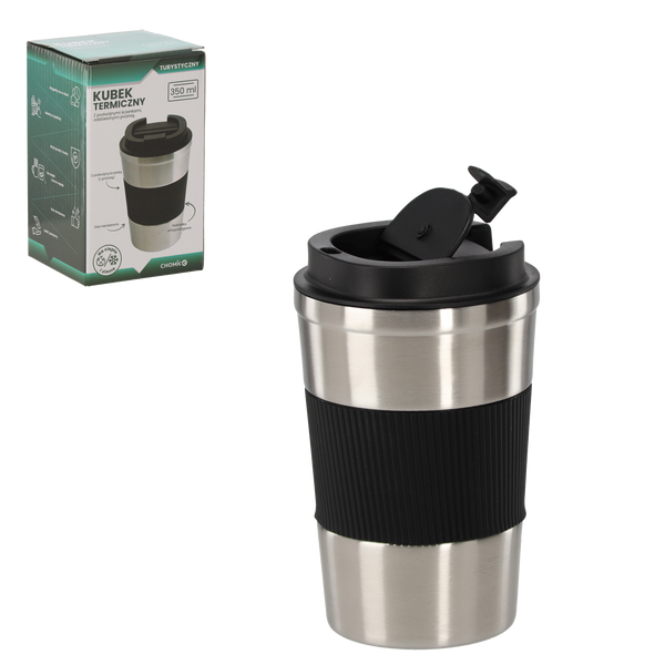CUP TERMIC 350 ML PENTRU TURISM CU CAPAC ANTI-SLIP *4040