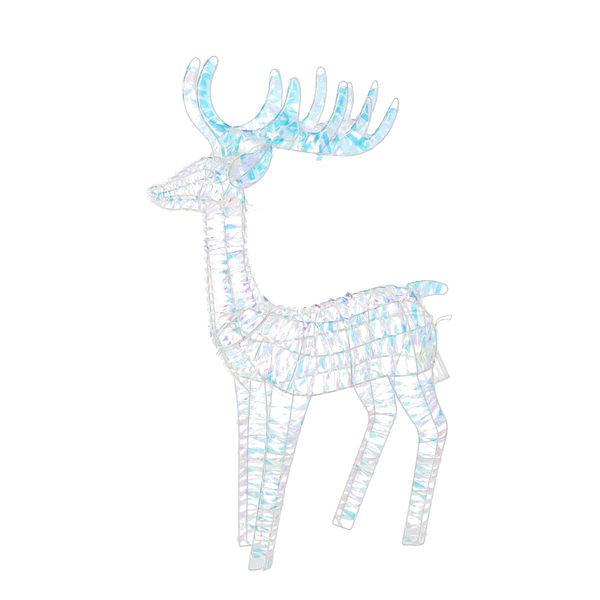 ORNAMENT DE SĂRBĂTOARE - REN LAPTOP 105 CM IRIZANT *6420