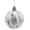 SET OF 6 CHRISTMAS TREE ORNAMENTS - PUMPKIN MIX OF COLORS 6CM