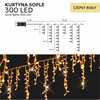 KURTYNA SOPLE 300L CIEPŁY BIAŁY + ZIMNY FLASH, DŁ. 3 + 12 M *9843