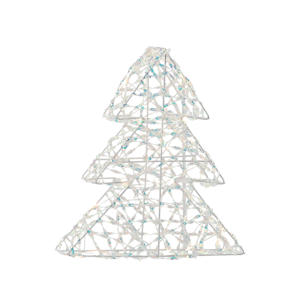 CHRISTMAS DECORATION - LED CHRISTMAS TREE 30 CM IRIDESCENT