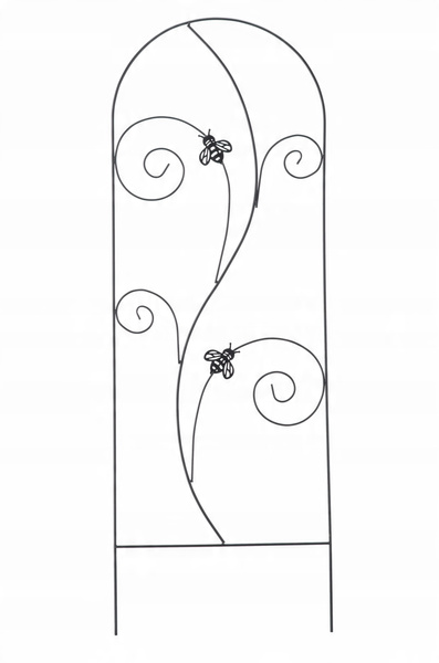 Grid / support for plants 60 x 167 cm black